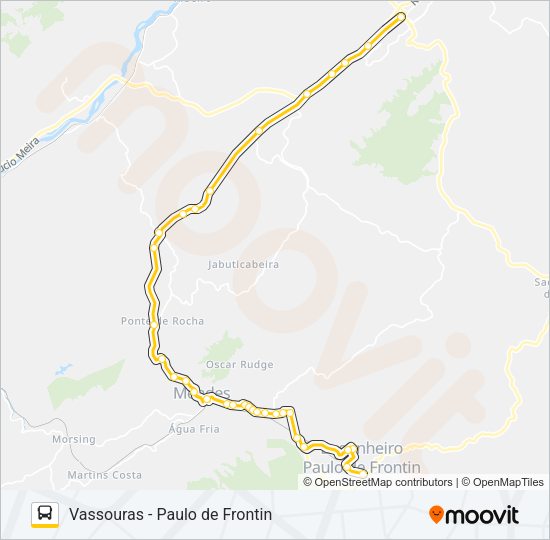 Mapa da linha MP11 (PARCIAL) de ônibus