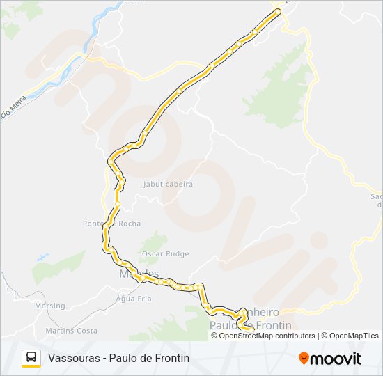 Mapa da linha MP11 (PARCIAL) de ônibus