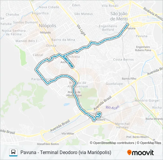 SP795 Bus Line Map