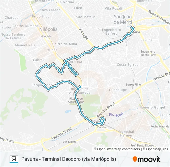 SP795 Bus Line Map