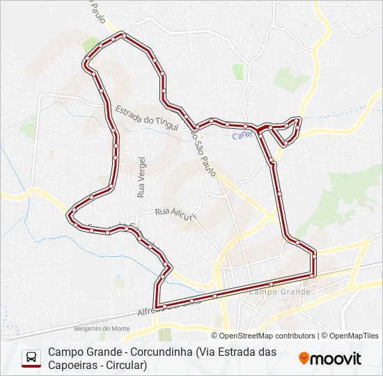 821SN Bus Line Map