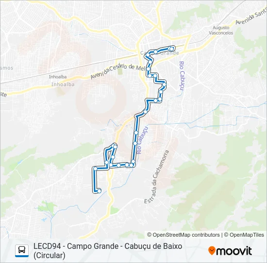 834 Bus Line Map