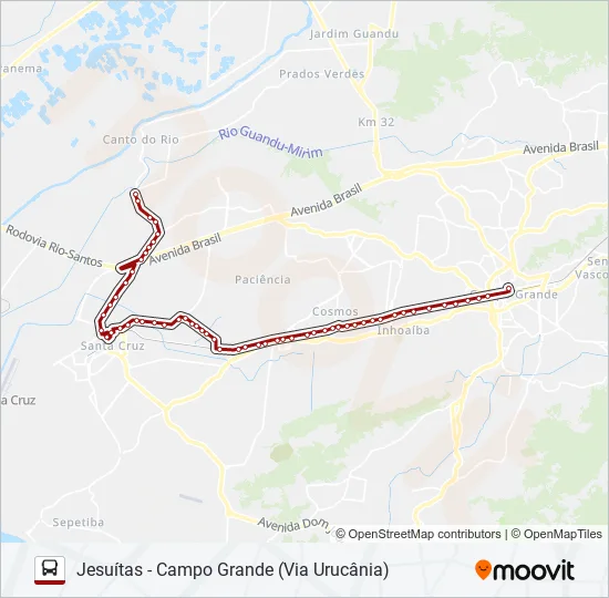 825SN Bus Line Map