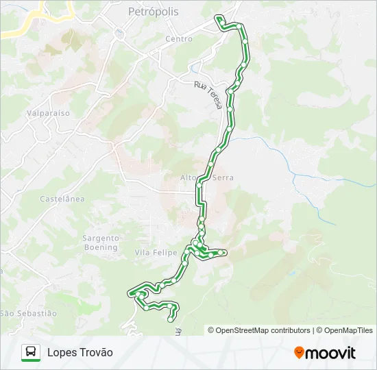 153 Bus Line Map