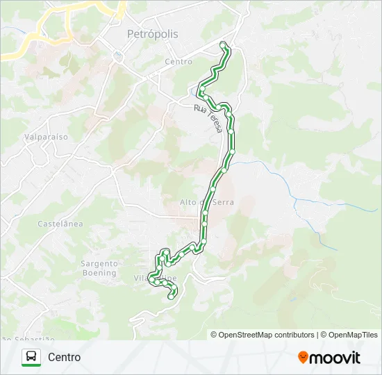 154 Bus Line Map