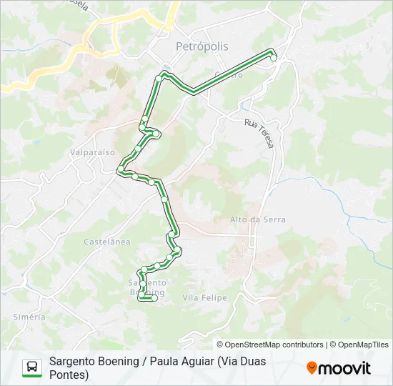 164 Bus Line Map