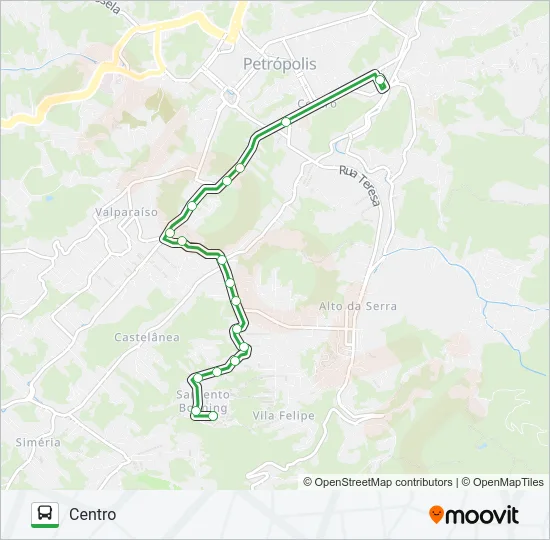 164 Bus Line Map
