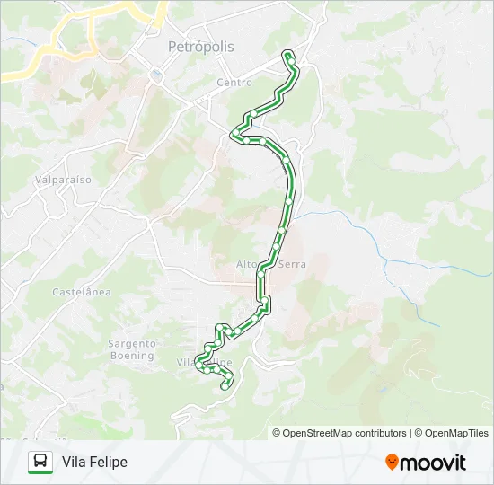 156 Bus Line Map