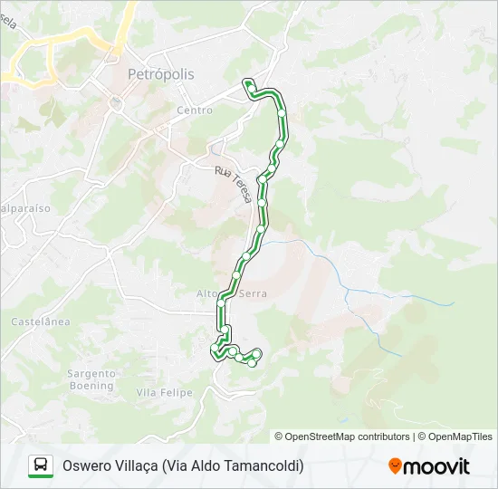 158 Bus Line Map