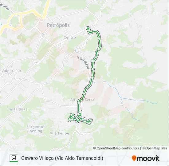 158 Bus Line Map