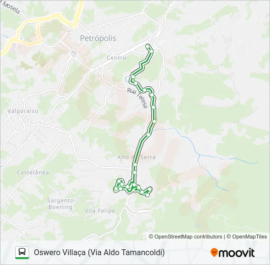 158 Bus Line Map