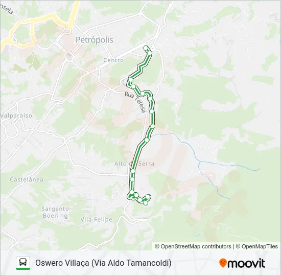 158 Bus Line Map