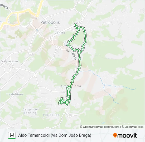 166 Bus Line Map