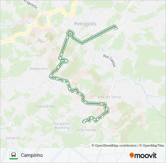168 Bus Line Map