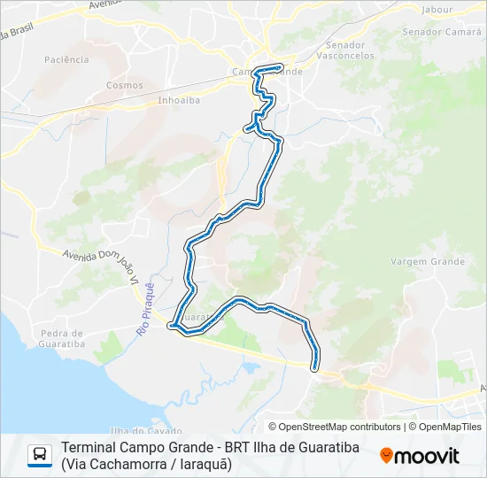 854 Bus Line Map
