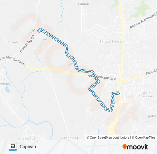 1 Bus Line Map