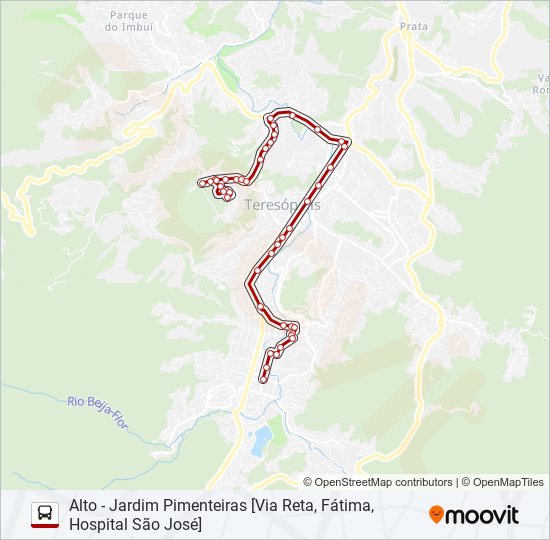 13A bus Line Map