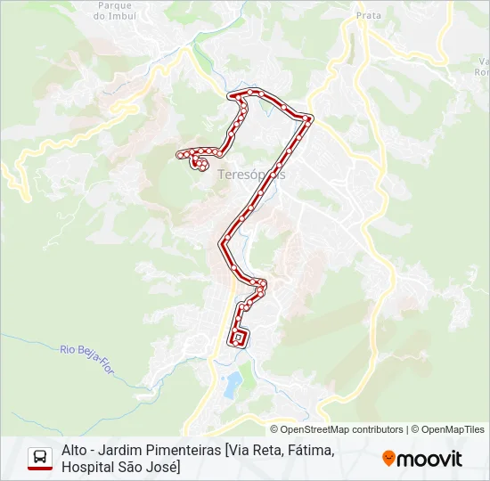 13A Bus Line Map