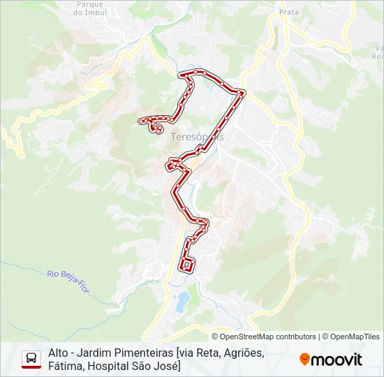 13B Bus Line Map