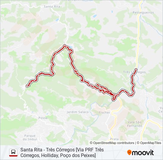 33A bus Line Map