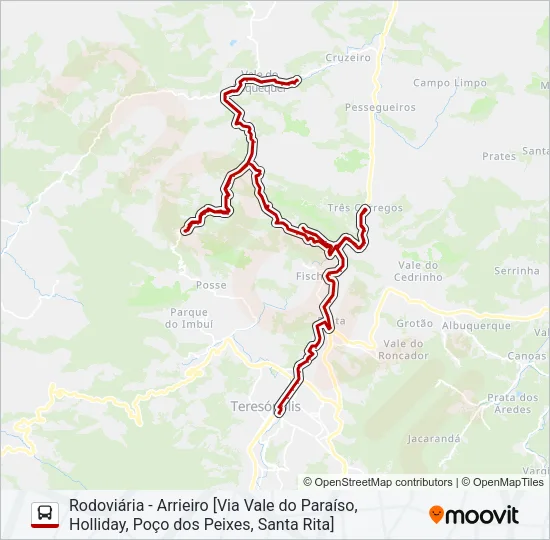 55C Bus Line Map