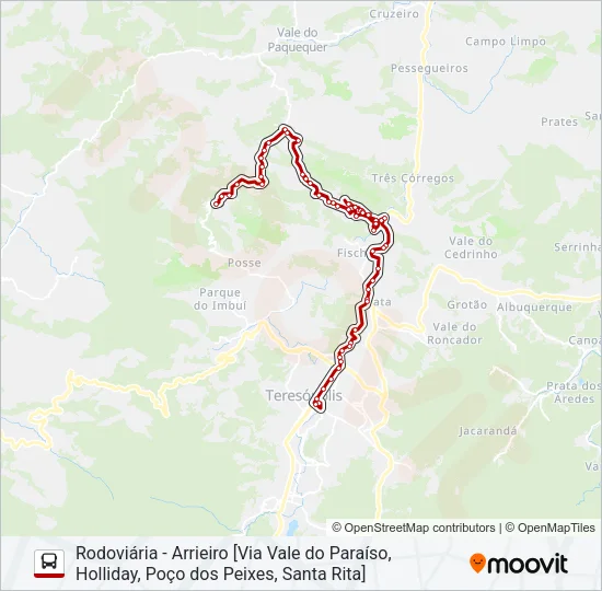 55C Bus Line Map