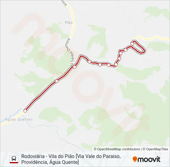 70B Bus Line Map