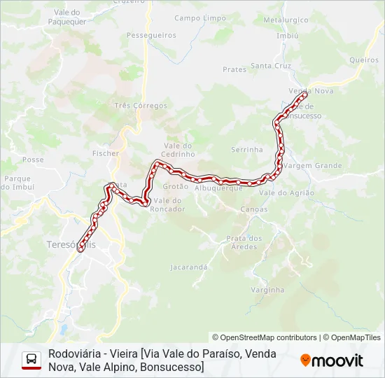 73C Bus Line Map