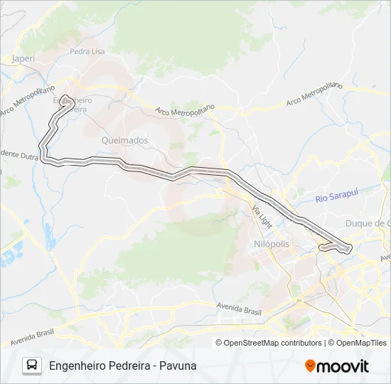 593I Bus Line Map
