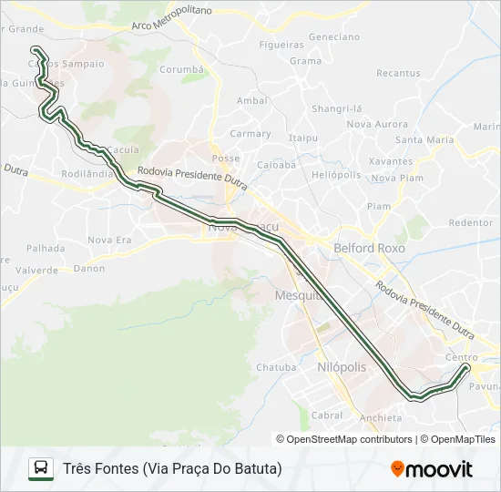 580I Bus Line Map