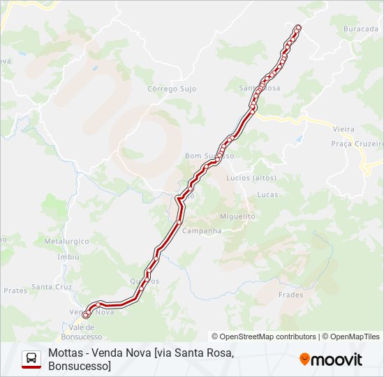 72B bus Line Map