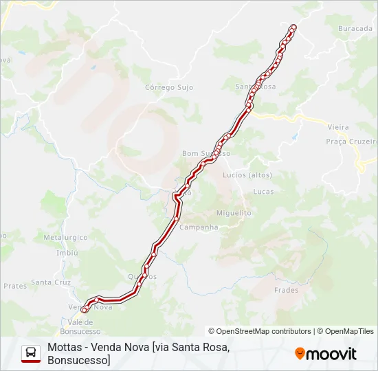 72B Bus Line Map