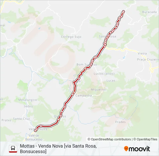 72B Bus Line Map