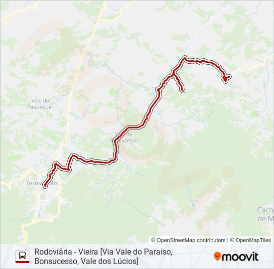 73D bus Line Map