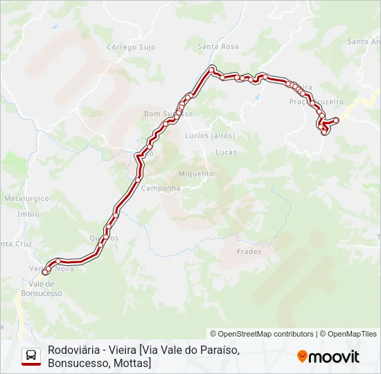 73B Bus Line Map