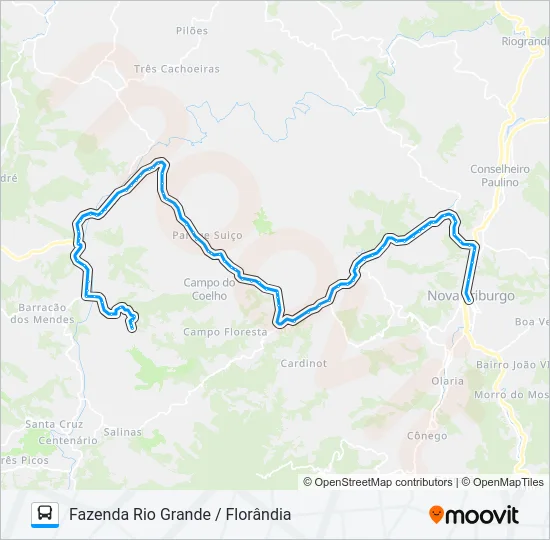 53-B Bus Line Map