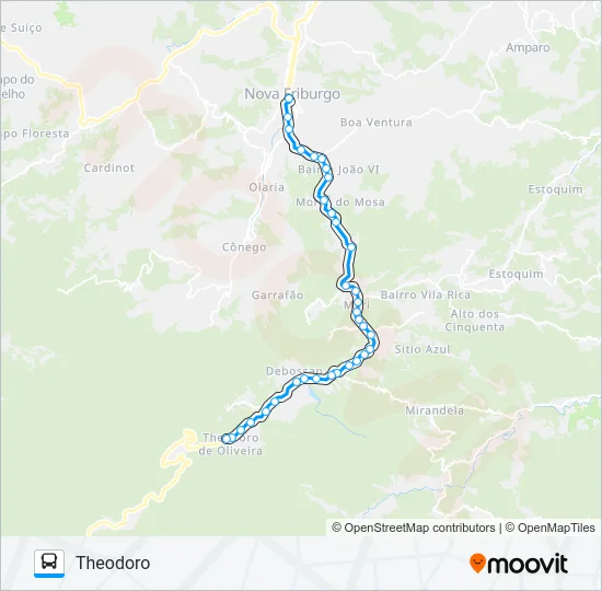 40 Bus Line Map