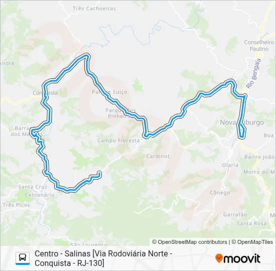 53-D Bus Line Map