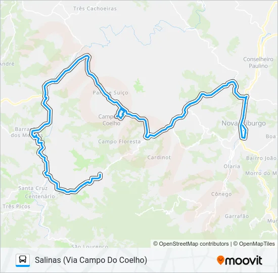 53-D Bus Line Map