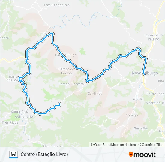 53-D Bus Line Map