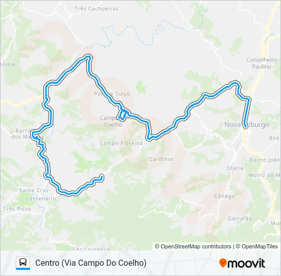 53-D Bus Line Map