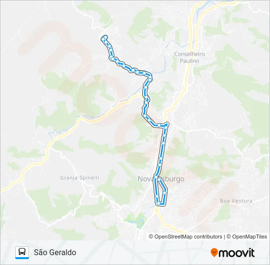 50 Bus Line Map