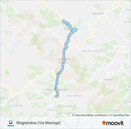 20-A Bus Line Map