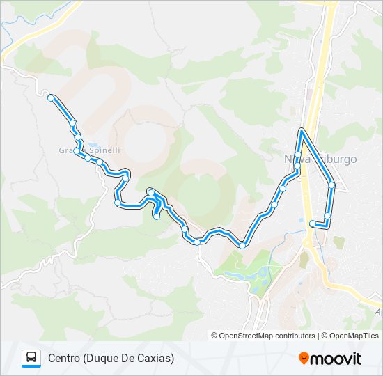 Mapa da linha 07 de ônibus