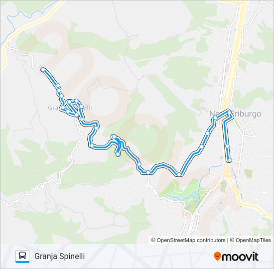 Mapa da linha 07 de ônibus