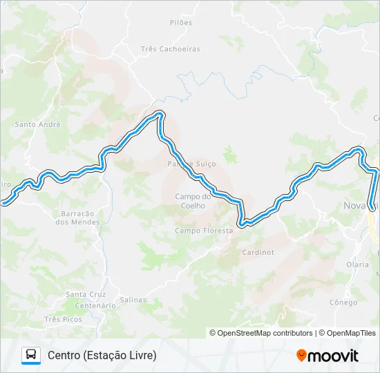 53-A Bus Line Map