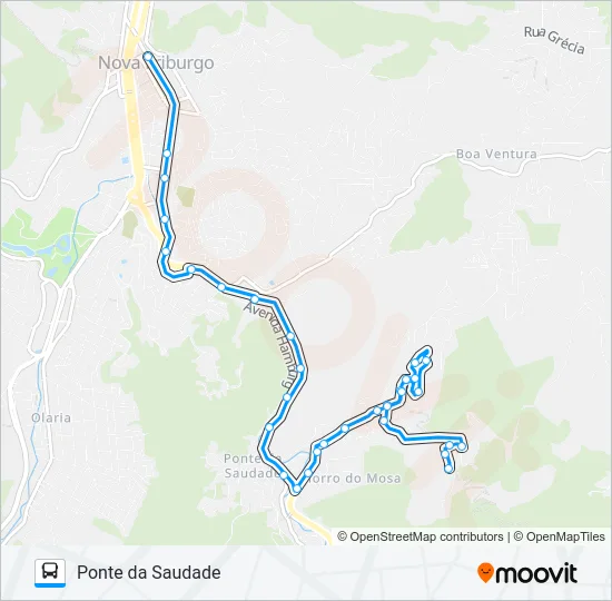 41 Bus Line Map