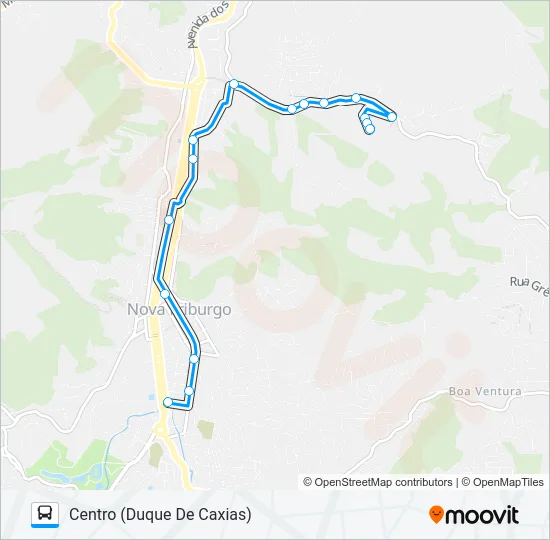 31-A Bus Line Map