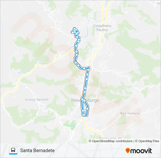 52 Bus Line Map