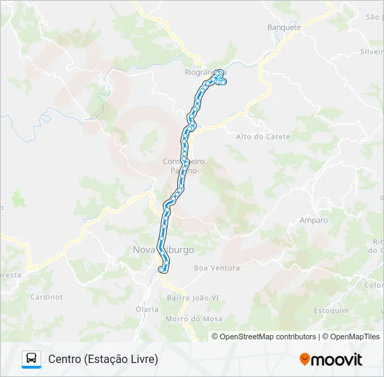 25 Bus Line Map